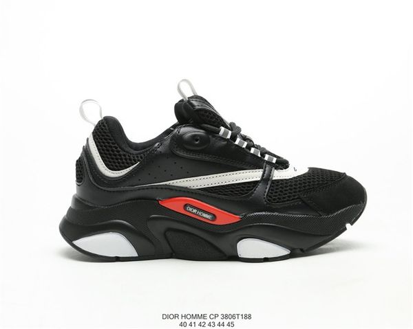 

2019 autumn and winter men's homme color matching leather stitching mesh tie outdoor sports and leisure old shoes code 40-45