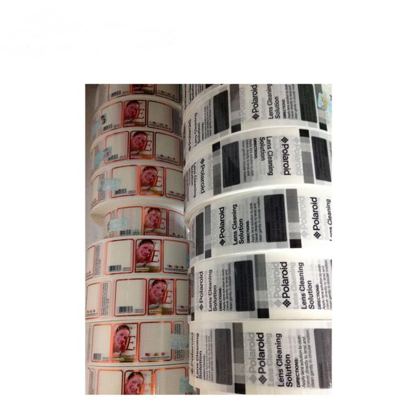 

honest factory supplier custom printed good quality transparent cosmetic label for glass bottle