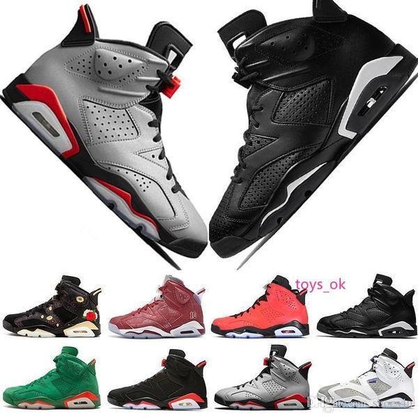 

2019 bred vi 6 6s mens basketball shoes infrared 23 3m reflective bugs bunny tinker black cat flint men sport sneakers designer trainers