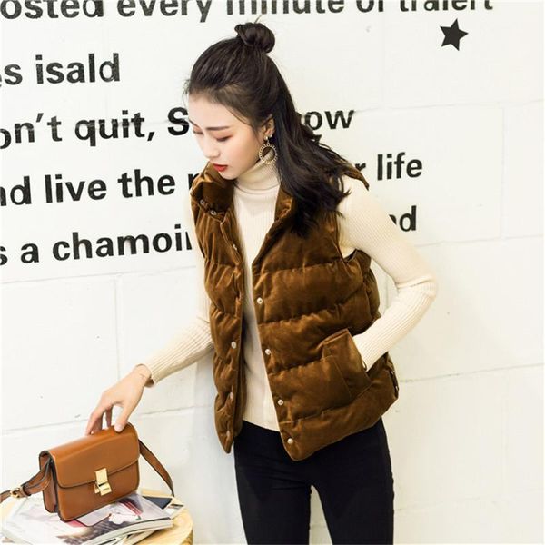 

autumn sleeveless donna short coats casual single breasted female clothes pleuche womens vesta designer spring and, Black;white