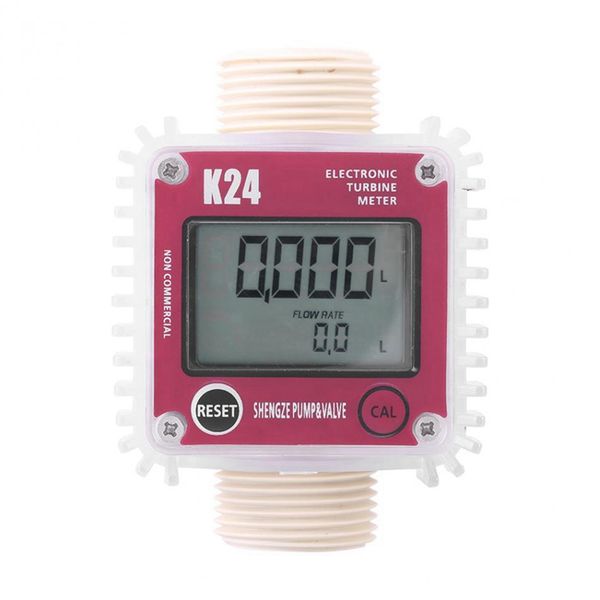 

new k24 turbine digital oil fuel flow meter gauge for chemicals liquid water