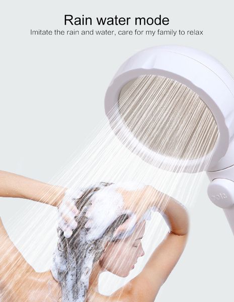 

elling three-speed shower head smart shower handheld air sprinkler bathroom essential