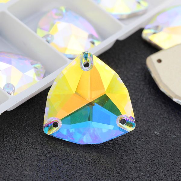 

ab crystal rhinestones flat back glass ix rhinestones applique deco wedding dress/clothing accessories under the light shine, Black