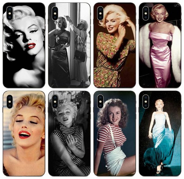 

[tongtrade] new brand vintage marilyn monroe case for iphone 8s 7s 6s 5s plus x xs 11 pro max galaxy j3 s10 honor play 3 sony xperia z3 case