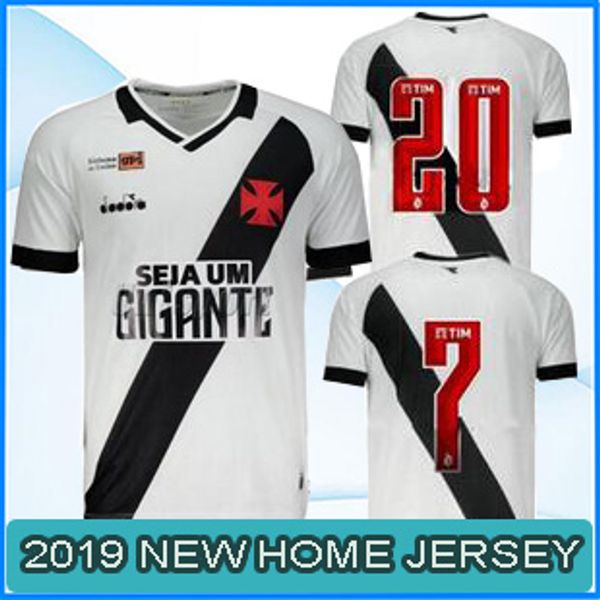 

19 20 Brazil Vasco da Gama Soccer Jerseys MAXI Y.PIKACHU A.RIOS PAULINHO FABIANO MURIQ Custom 2019 2020 White Football Shirt