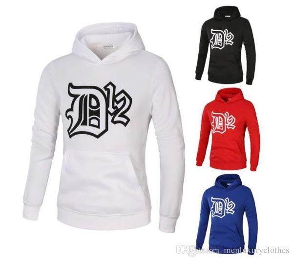 

designer mens clothing sweatshirts hooded autumn long sleeved hoodies dk letters printed, Black