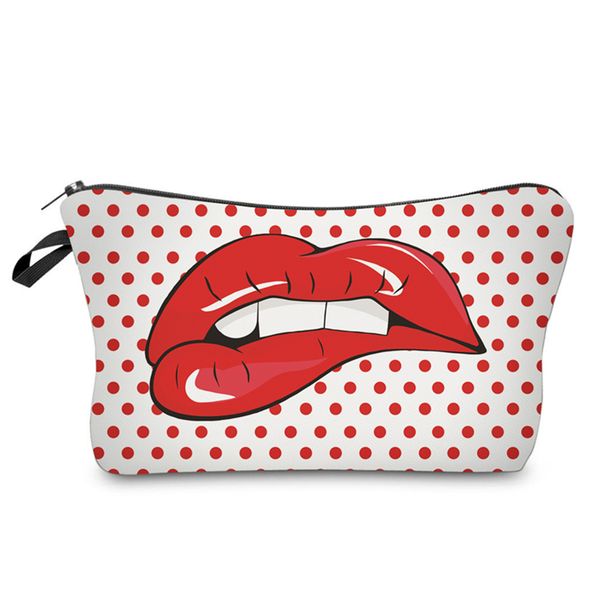 

cartoon printed comestic bag women fashion polyester travel organizer casual make up for girls cases pouch cosmetic bags