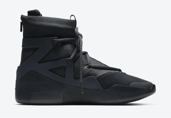 

2020 air fear of god 1 triple black off noir fog string aka the question баскетбольная обувь мужчины ar4237-005 кроссовки спортивные с ориги
