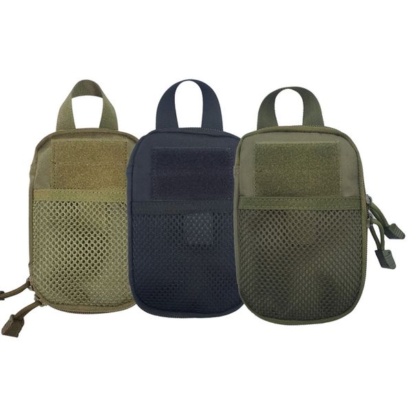 1000D Nylon Tactical Wallet Bag MOLLE Pocket Waist Bag Pouch Outdoor Accessories