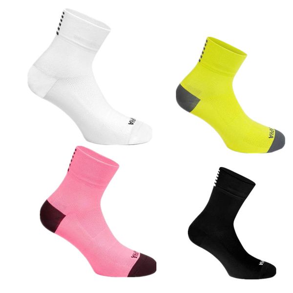 

new sports cycling socks summer nylon bike short socks calcetines ciclismo 4c, Black
