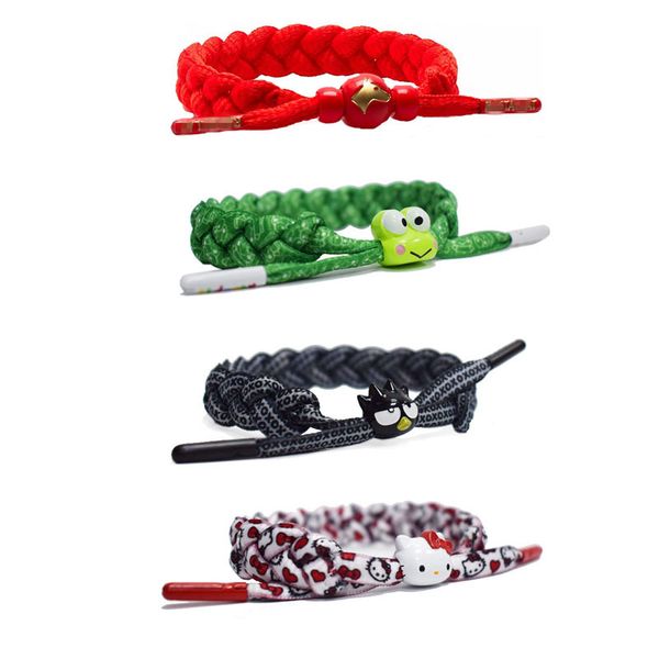 

fashionable sports bracelet cool penguin designer products men and women couples hand-woven bracelet small lion shoelace bracelet without bo, Golden;silver