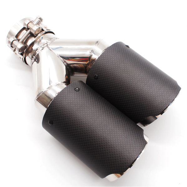 

deft outlet universal dual akrapovic exhaust tip carbon fiber exhaust pipe tail quad ak muffler tip pipe