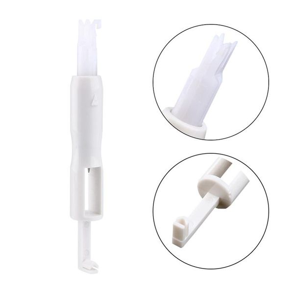

white automatic machine sewing needle device needle changer inserter machine threader for sewing manual tools a7j1, Black