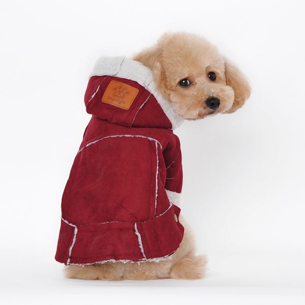 

winter warm pet dog clothes soft cotton four-legs hoodies outfit for small dogs chihuahua pug sweater clothing puppy coat jacket dog apparel