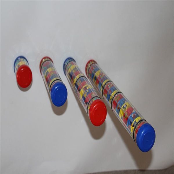 

baby rainmaker mini toy - rain stick musical instrument for babies, toddlers and kids - sensory developmental rhythm shaker