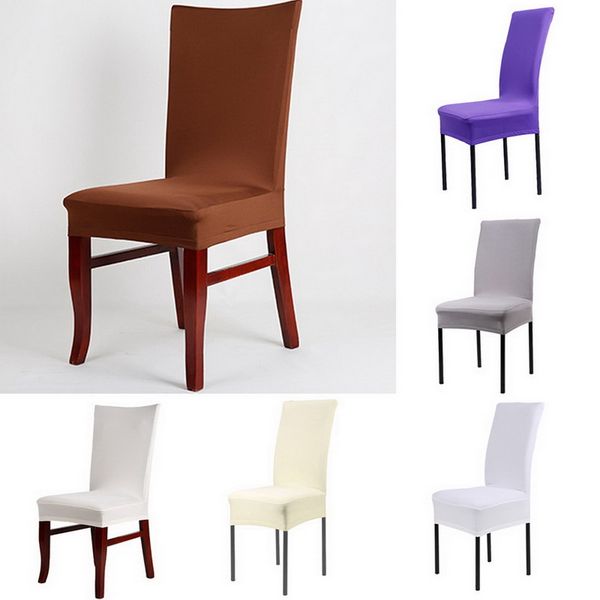 

juneiour solid printing removable chair cover big elastic slipcover modern kitchen seat case stretch chair cover for banquet