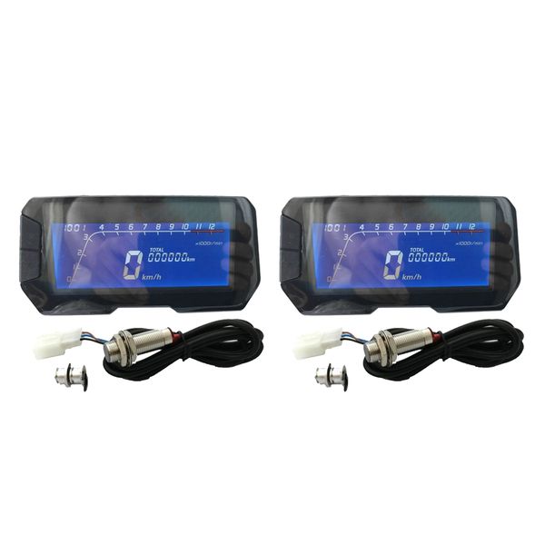 

2 set motorcycle speedometer backlight lcd digital tachometer for 2,4cylinder