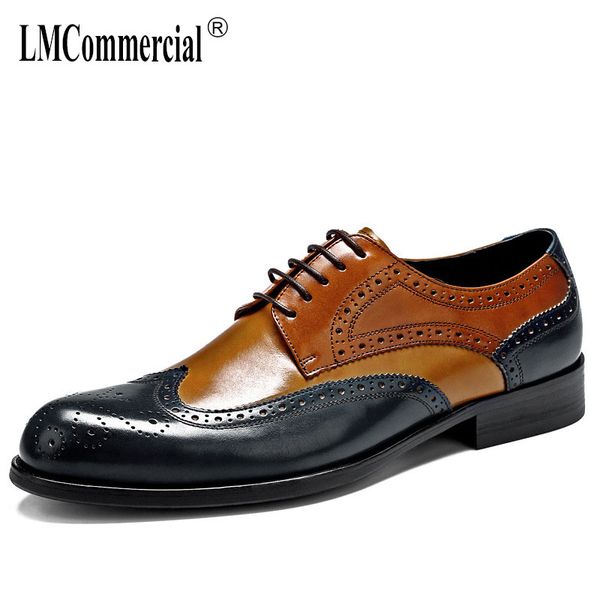 

genuine leather shoes men,lace-up business men shoes,men dress shoes british retro all-match cowhide spring autumn, Black
