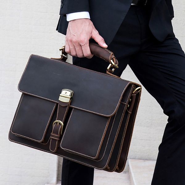 

luufan натуральная кожа мужчины бизнес портфель коровья кожа fit 15 ноутбук сумка коровья кожа messenger сумка на плечо вычислительная сумка