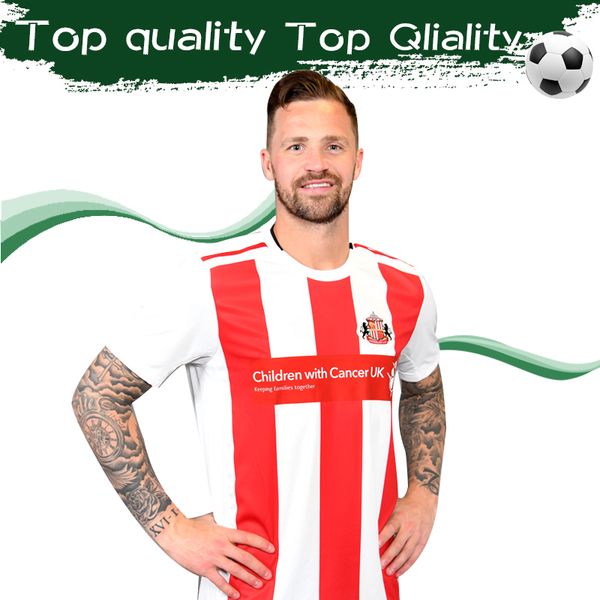 

2020 underland home red white occer jer ey 9 grabban 25 borini football hirt 19 20 maillot de foot uniform on ale, Black;yellow