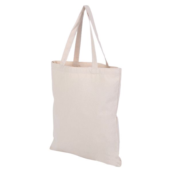 

beige canvas shopping shoulder tote shopper bag case envelope m