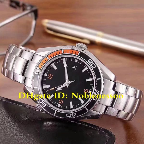 

5 style watch 43.5mm planet ocean co-axial 600m 215.32.44.21.01.001 steel mechanical automatic mens watches, Slivery;brown