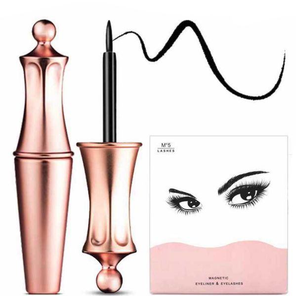 

wholesale 2019 magnetic liquid eyeliner false eyelashes tweezer set magnet false eyelashes set glue make up tools