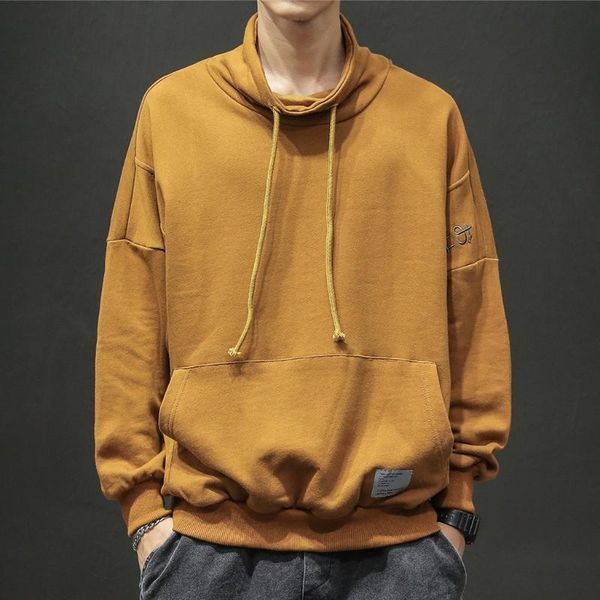 

new style for hoodies men in autumn and winter classic sudaderas para hombre pure-colour sanitary clothes hoodie masculino, Black