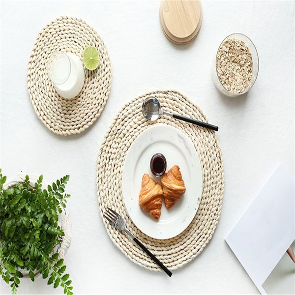

japanese natural corn furs make up bowl mat, pan mat, heat insulation mat, tea mat thicken meal mat
