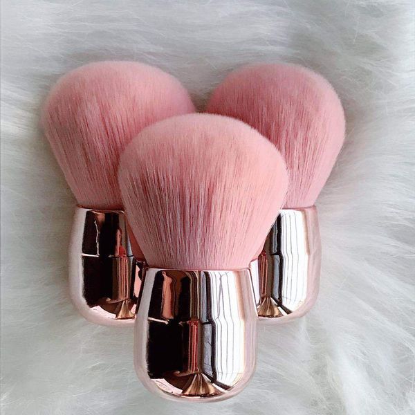 

new unique nail brush dust remover makeup brushes pink synthetic hair blush brush powder brush cosmetic makeup manicure tools, Yellow