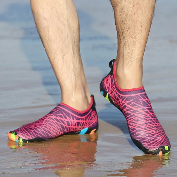 

ishowtienda flat water shoes outdoor swimming soft cushion beach shoes seaside diving elastic walking #a40