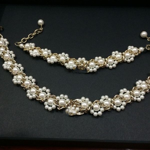 

classic necklaces series big beads short necklaces fashion pearl necklace for women wedding jewelry for bride, Silver