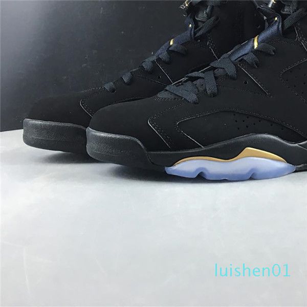

wholesale new 6 vi 6 dmp black gold high og men basketball sports shoes sneakers trainers us 7-12 l01