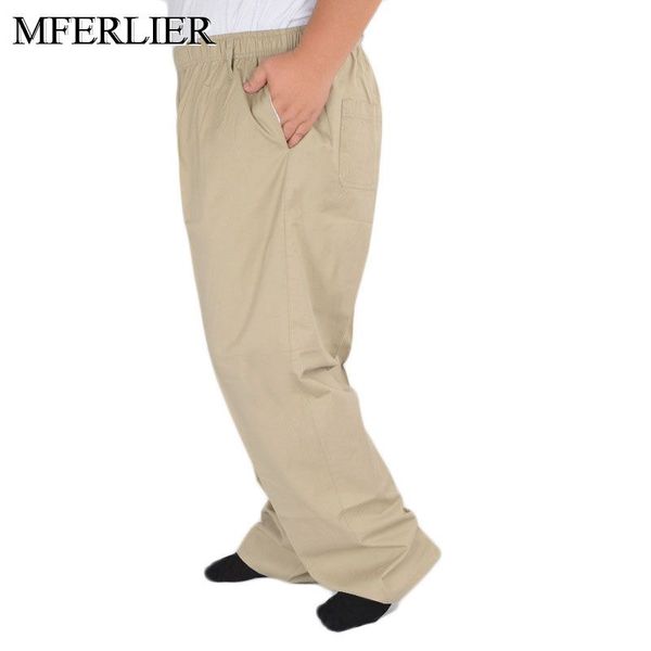 

mferlier summer pants men 5xl 6xl 7xl 8xl 9xl 10xl 11xl 12xl 13xl waist 150cm plus size loose 5 colors trousers men, Black