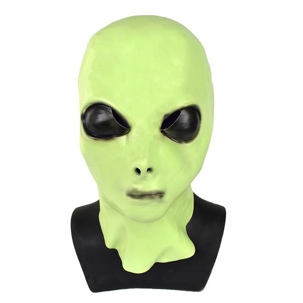 

реалистичная нло анфас голова над головой страшно резиновая маска партии cosplay смешной костюм партии хэллоуин мода платье игрушки для взро