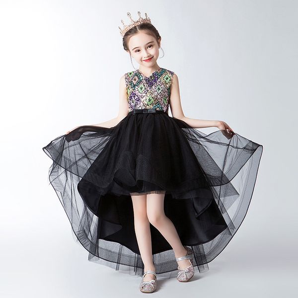 

black mesh дети китайский cheongsam свадебные платья замужем дети принцессы новый год платья для девочек фортепиано китай lace qipao, Red