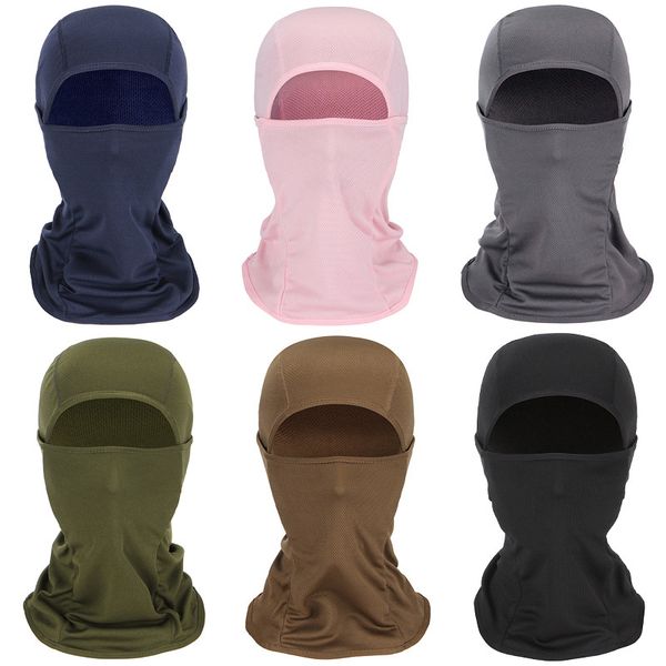 

balaclava full face mask adjustable windproof uv protection hood ski mask for outdoor motorcycle cycling hiking sports, Black