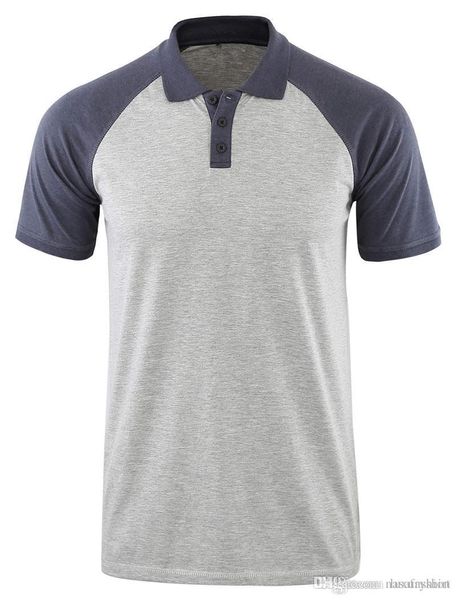 

свободный дизайнер отворотом mens polos с коротким рукавом регулярная contrast цвет лоскутная mens tops мужской моды тройники, White;black