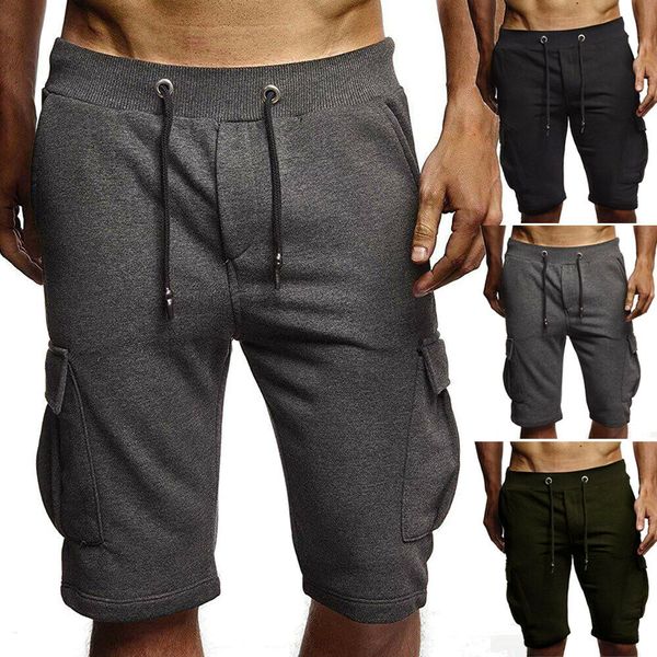 

fashion mens shorts casual jogging sport short gym trousers jogger sport short gym trousers jogger, White;red