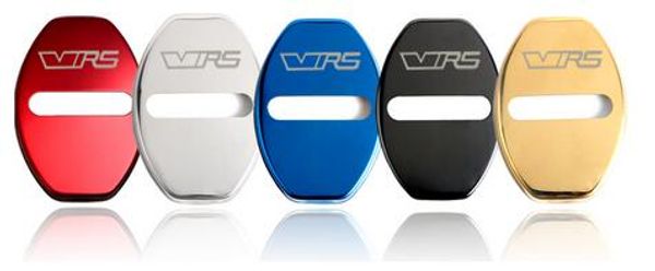 

car sticker door lock cover case fit for skoda vrs octavia a7 rapid superb accessories stainless steel car styling