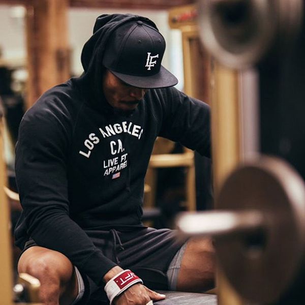 

hip-hop outdoor sports street clothes fishing, recreational quick-drying, hoodiet travel, men's fitness gym, fitness simple gym da tsq, Black