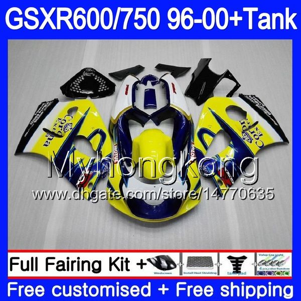 Corpo + serbatoio per SUZUKI SRAD Blu HOT nuovo GSXR 750 600 GSXR600 96 97 98 99 00 291HM.14 GSXR-600 GSXR750 1996 1997 1998 1999 2000 Carenature