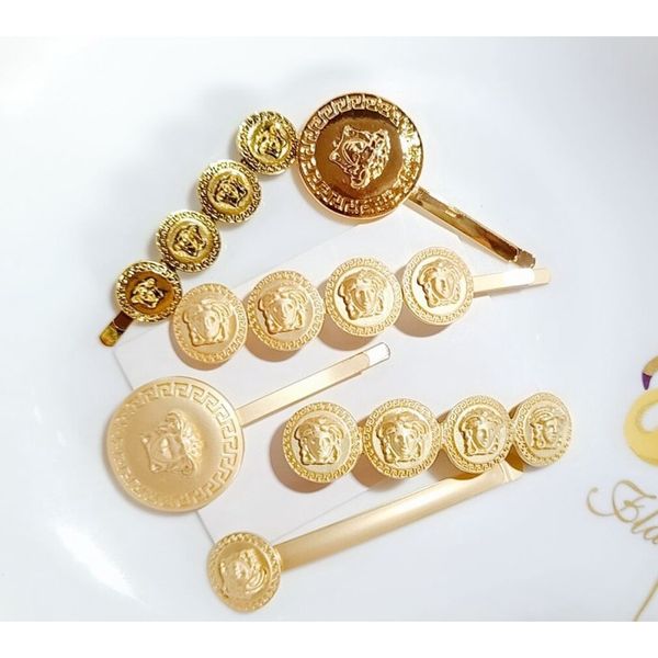 

Vintage baroque gold medu a hair clip bb hairpin headdre girl hairdre women fa hion jewelry