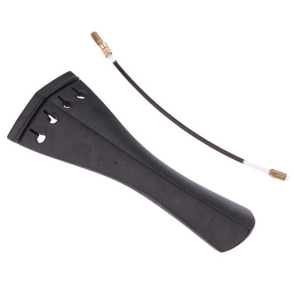 

ebony violin tailpiece with tailgut for 1/8-4/4 size violin fiddle accessory