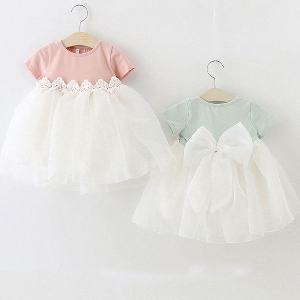 

pudcoco princess baby girl dress party birthday dress lace floral baptism vestido infantil bow tulle wedding dresses newborn, Red;yellow