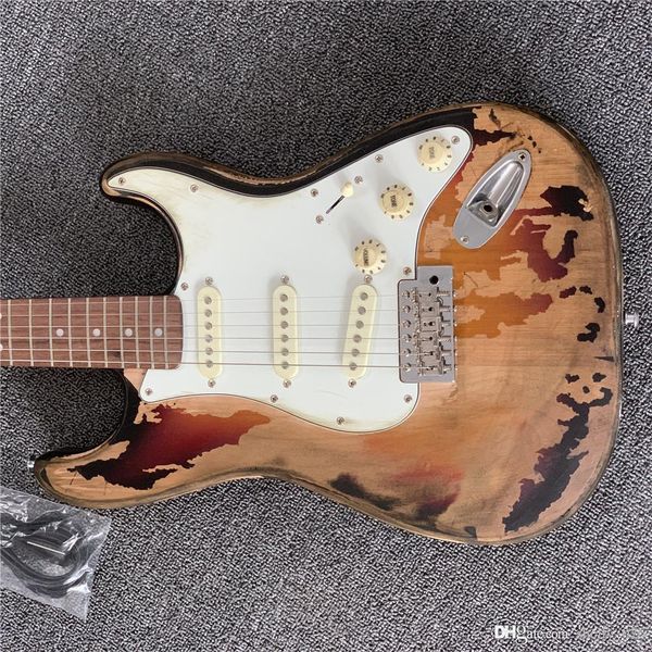 

quality rory gallagher signature st relic electric guitar handmade alder body ing