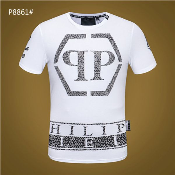 

2019 новый роскошный череп дизайнер лето мужская 02 футболки германия мода повседне