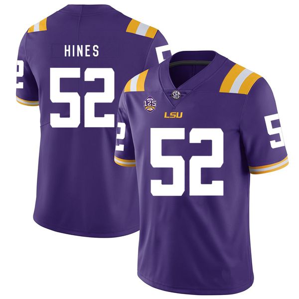 

clyde edwards-helaire stitched youth lsu tigers racey mcmath lanard fournette john emery jr. college football jersey purple white, Black