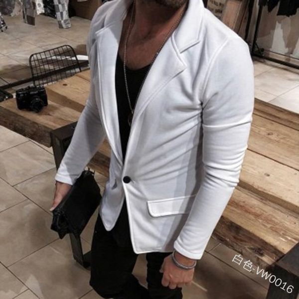 

mjartoria new fashion men blazer slim fit british style coats business casual suit jackets men long sleeve formal brand blazers, Black;brown