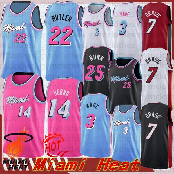 

dwyane 3 wade mens kids university ncaa new jerseys basketball jerseys jimmy 22 butler tyler 14 herro kendrick 25 nunn 7 dragic jersey, Black;red